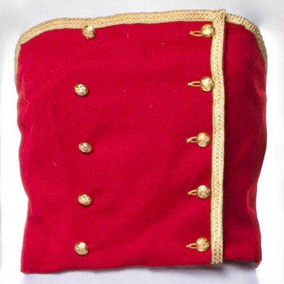Ralph Lauren Collection Tops - Ralph Lauren Purple Label Collection Small corset bustier top vintage red gold